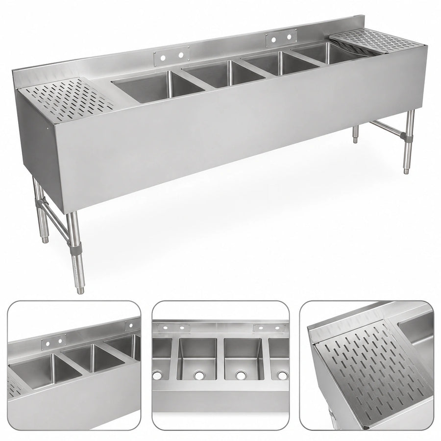 Four Compartment Sink Layout