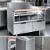 Thumbnail image #3 for La Rosa Refrigeration L-71142-26 Dry-Drawer Equipment Stand with 2 Drawers and Richlite Cutting Board, 42 x 26.5 Inches
