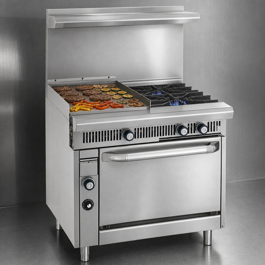 24-Inch Griddle With Open Burners