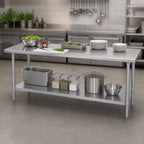 Thumbnail image #3 for Duke Manufacturing 316S-36144 144 x 36 x 36-Inch Stainless Steel Work Table with Undershelf, Flat Top