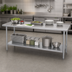 Thumbnail image #3 for Duke 144-Inch x 36-Inch Stainless Steel Work Table with Undershelf, 36-Inch High