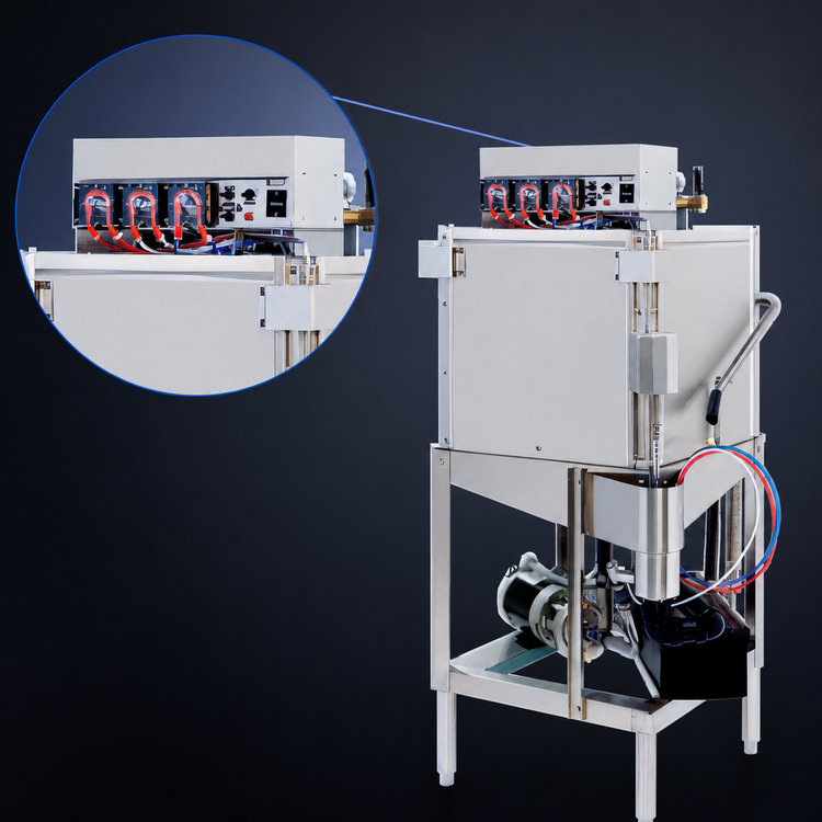 Product image #3 for Champion DL-2000 Low Temperature Door Type Dishwasher
