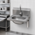 Thumbnail image #3 for Eagle Group Wall-Mounted 304 Stainless Steel Hand Sink with Battery-Powered Electronic Eye Gooseneck Faucet