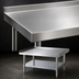 Thumbnail image #3 for Turbo Air 18 x 30 Stainless Steel Top Equipment Stand with Galvanized Undershelf