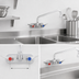 Thumbnail image #3 for T&S Brass B-1117-CR-M 4-Inch Centers Wall-Mount Workboard Mixing Faucet with 10-Inch Swing Nozzle