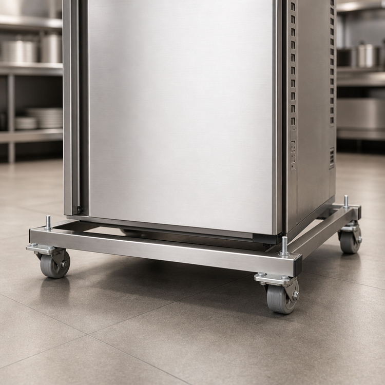 Product image #2 for Alto-Shaam 6-Inch Stainless Steel Mobile Base with Casters for All Models