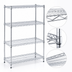 Thumbnail image #3 for Eagle Group 4-Tier Chrome-Plated Wire Starter Shelving Unit, 42 x 18 x 63 Inches