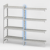 Thumbnail image #4 for Cambro Camshelving Premium 4-Shelf Vented Polymer Add-On Shelving Unit, 18 x 48 x 84 Inches, Speckled Gray