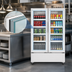 Thumbnail image #4 for KoolMore 47-Inch Slim 2-Door Glass Merchandiser Refrigerator, 29.5 Cu. Ft., White