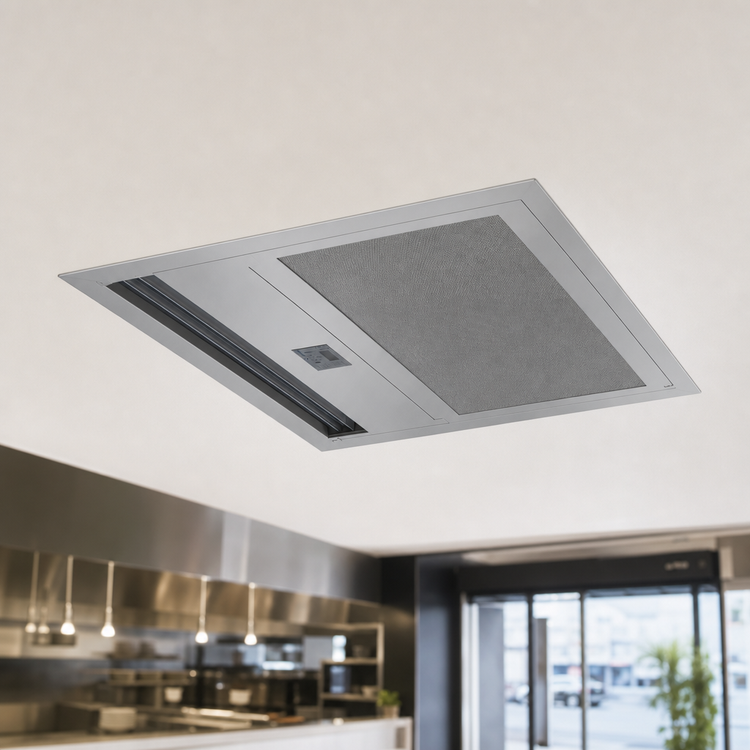 Product image #3 for Berner Architectural Recessed 16 Series Electric Heated In-Ceiling Air Curtain, 144-Inch, 3-Motor, 3-Phase, 14 kW