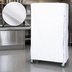 Thumbnail image #3 for Quantum 18 x 48 x 74 Inch Wire Cart Cover, White 400 Denier Nylon with Zipper Flap