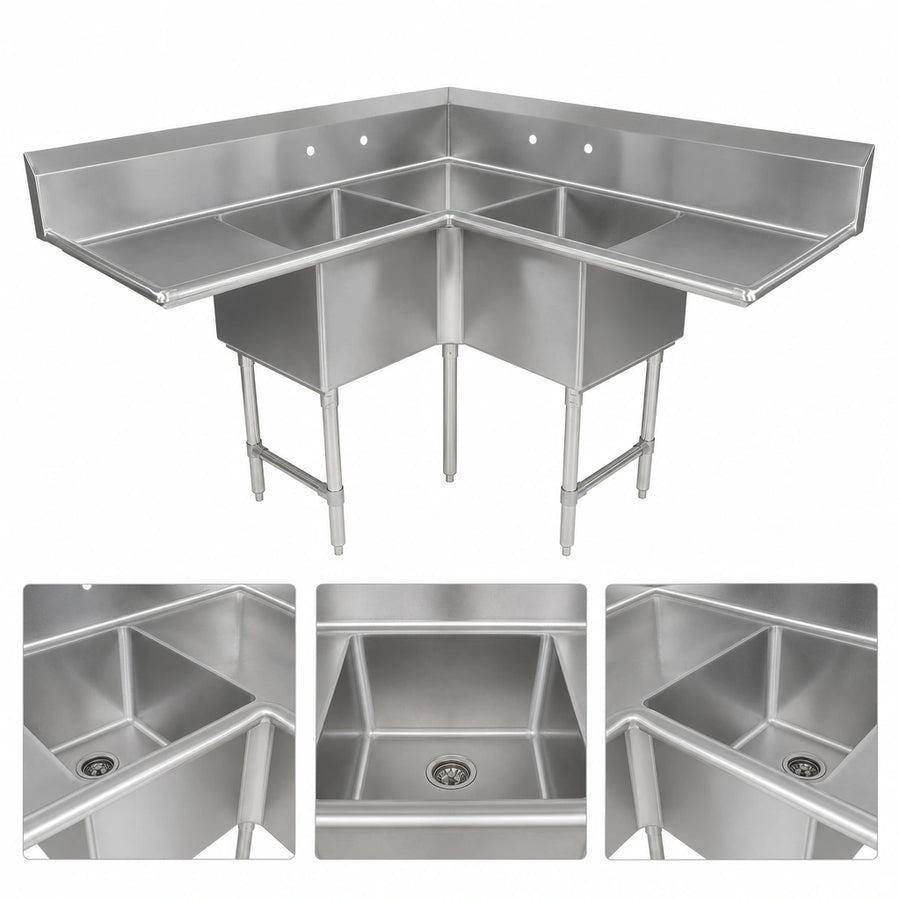 Three-Compartment Corner Design