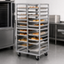 Thumbnail image #3 for Channel Manufacturing Double Section Side-Loading Stainless Steel Bun Pan Oven Rack, 24-Pan Capacity