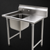 Thumbnail image #3 for Eagle Group 414 Series 1-Compartment Commercial Sink with 18-Inch Right Drainboard, 45 Inch Wide