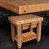 Thumbnail image #4 for John Boos American Heritage Gathering Block II 36 x 24 x 36-Inch End Grain Maple Butcher Block Work Table with 2 Wicker Baskets