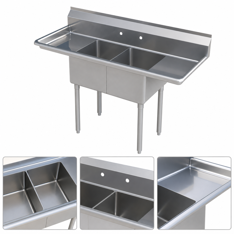 Two-Compartment Sink