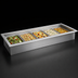 Thumbnail image #3 for Randell 5-Pan Drop-In Iced Cold Food Well with Stainless Steel Interior, 71-1/4