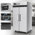 Thumbnail image #3 for Turbo Air M3F47-2-N Two-Section Reach-In Freezer, 42.3 Cu. Ft., Top Mount Compressor