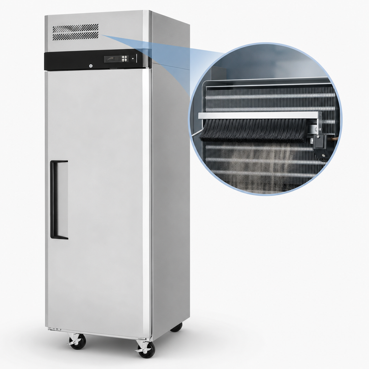 Product image #3 for Turbo Air M3 21.6 Cu. Ft. One-Section Reach-In Freezer with Solid Door and Top-Mount Refrigeration