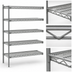 Thumbnail image #3 for Eagle Group Valu-Master 5-Tier Add-On Wire Shelving Unit, 42W x 18D x 74H, Pewter Gray Epoxy Finish