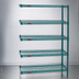 Thumbnail image #3 for Eagle Valu-Gard 5-Tier Add-On Wire Shelving Unit, 30 x 18 x 86 Inch, Green Epoxy