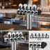 Thumbnail image #3 for Perlick Illuminated Winged Tee 5-Faucet Glycol-Cooled Countertop Beer Draft Tower, Stainless Steel Finish