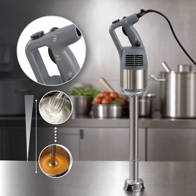 Product image #3 for Robot Coupe MP450VV Commercial Hand-Held Power Mixer / Immersion Blender with 18-Inch Stainless Steel Shaft