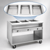 Thumbnail image #3 for Randell Custom & Serving 48 Inch Electric Hot Food Table, 3-Pan Open Well, Open Shelf Base