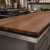 Thumbnail image #3 for John Boos Boos Block Full-Length Edge Grain American Black Walnut Kitchen Countertop, 120 x 30 x 2-1/4-Inch, Varnique Finish