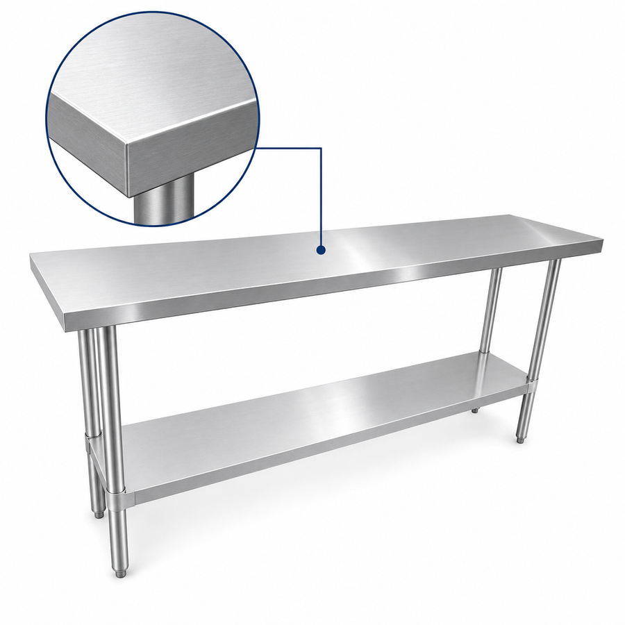 16 Gauge 304 Stainless Steel Top
