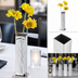 Thumbnail image #3 for American Metalcraft Hammered Finish Square Stainless Steel Bud Vase, 1-3/4 Inch x 5-1/4 Inch High