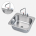 Thumbnail image #3 for Drop-In Stainless Steel Hand Sink with Included Faucet