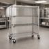 Thumbnail image #3 for Metro Super Erecta Standard Duty Mobile Security Cage, Stainless Steel Finish, 40-3/4 x 33-1/2 x 62 Inches