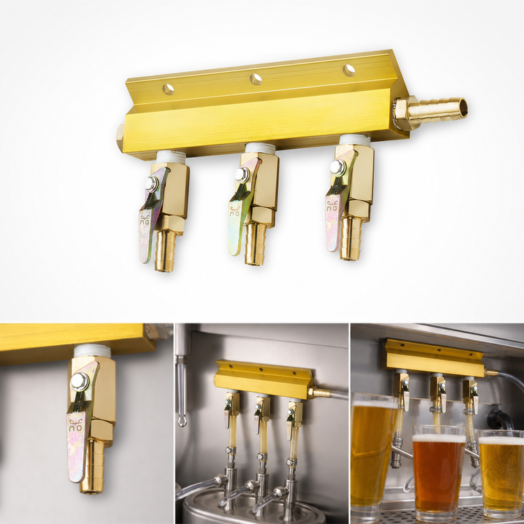 Product image #3 for Krowne 3-Way Beer Manifold