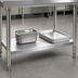 Thumbnail image #3 for John Boos Galvanized Work Table Undershelf, 108 x 36 Inches