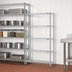 Thumbnail image #3 for EagleGard 4-Tier Add-On Wire Shelving Unit, 30W x 18D x 74H, Hybrid Epoxy Finish