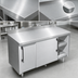 Thumbnail image #3 for 72-Inch x 32-Inch 304 Stainless Steel Utility Stand with Sliding Door Cabinet Base