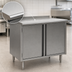 Thumbnail image #3 for Eagle Spec-Master Enclosed Base Work Table with Hinged Doors, 48 x 24 Inch, 14 Gauge 304 Stainless Steel Top
