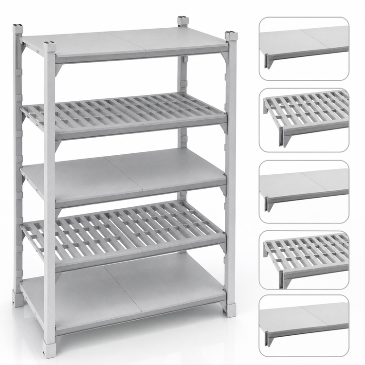 Product image #4 for Camshelving Premium 24 x 24-Inch 5-Shelf Vented and Solid Polymer Shelf Kit