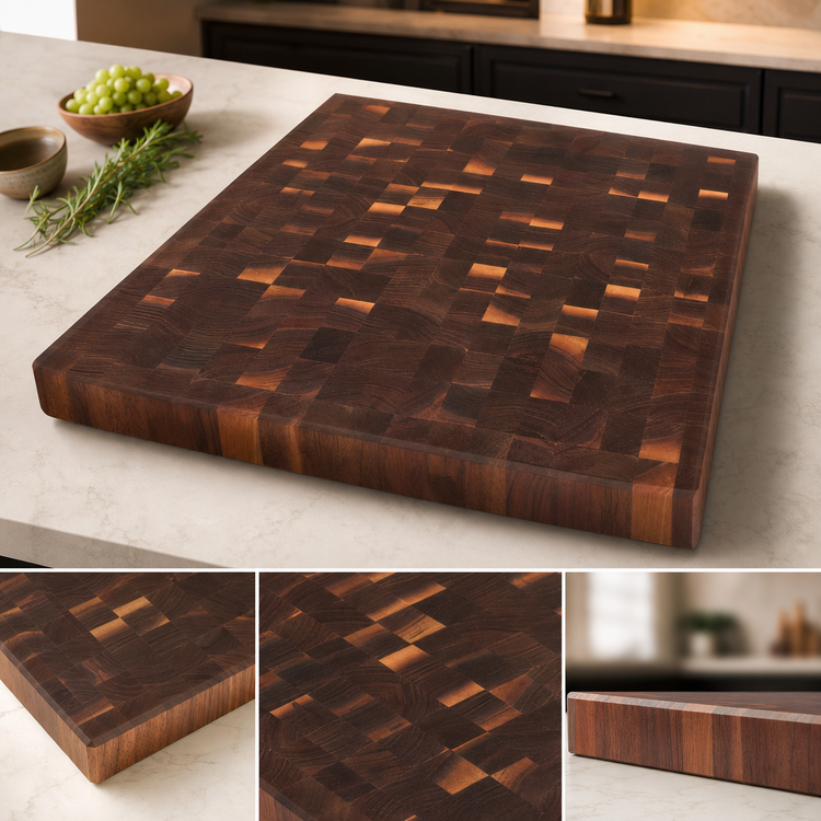 Product image #3 for Boos Block End Grain American Black Walnut Island Countertop, 30 x 32 x 2-1/4 Inch Thick