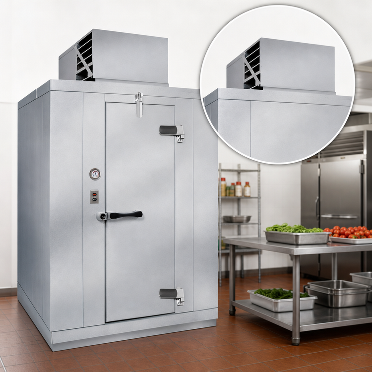 Product image #3 for Kolpak Polar-Pak Indoor Floorless Walk-In Cooler with Top-Mounted Self-Contained Refrigeration