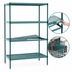 Thumbnail image #3 for Metro Super Erecta Pro 21-Inch W x 36-Inch D x 74-Inch H Stationary Polymer Shelving Starter Unit, Green, 4 Shelves