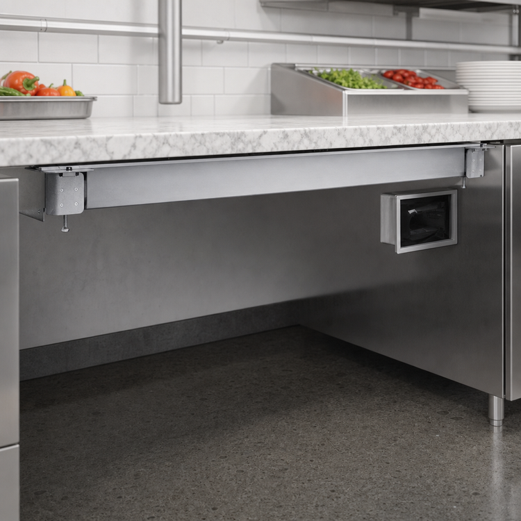 Product image #3 for Hatco CSUX-48-S 48" x 24" Undermount Cold Shelf, Remote Refrigeration, Electronic Controls, Aluminum Hardcoat