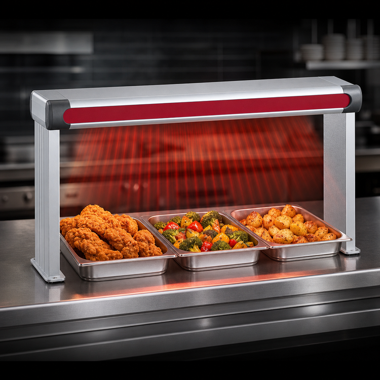 Product image #3 for Hatco Glo-Ray Designer Unlighted Infrared Strip Heater, 45-1/2 Inch Wide, 950W, Aluminum
