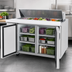 Thumbnail image #3 for Turbo Air J Series 59-Inch Two-Section Sandwich/Salad Prep Table with 14-Pan Top, Side-Mount Self-Contained Refrigeration