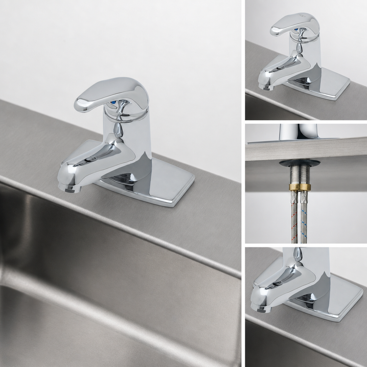 Product image #3 for T&S Brass Low-Lead Single-Lever Deck-Mount Manual Faucet with 1.5 GPM Laminar Flow Device