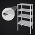 Thumbnail image #3 for Channel Manufacturing 4-Inch E-Channel Adjustable Aluminum Shelf, 48 x 20 Inches