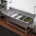 Thumbnail image #3 for John Boos Pro-Bowl 4-Compartment Stainless Steel Compartment Sink with 36-Inch Left Drainboard
