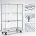 Thumbnail image #3 for EAGLEbrite 4-Tier Wire Shelving Dolly Truck with 48