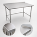 Thumbnail image #3 for John Boos Stallion 60-Inch x 30-Inch 16-Gauge Stainless Steel Work Table with 1-1/2-Inch Rear Up-Turn